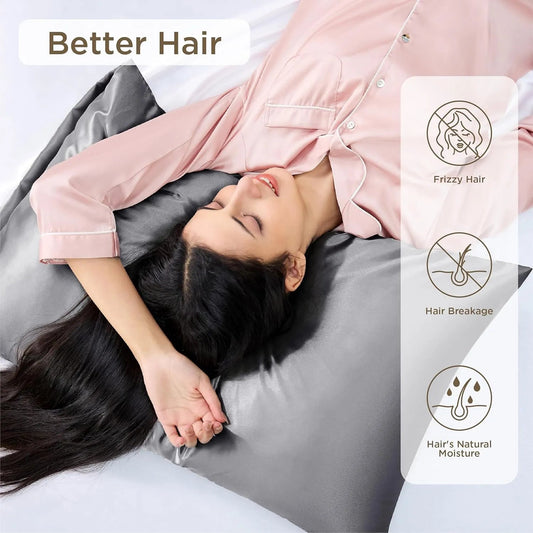 SilkRest Premium Sleep Pillowcase Two Pack