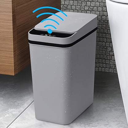 Touchless Smart Sensor Trash Can, Automatic Motion Kitchen Bin, Black White Grey