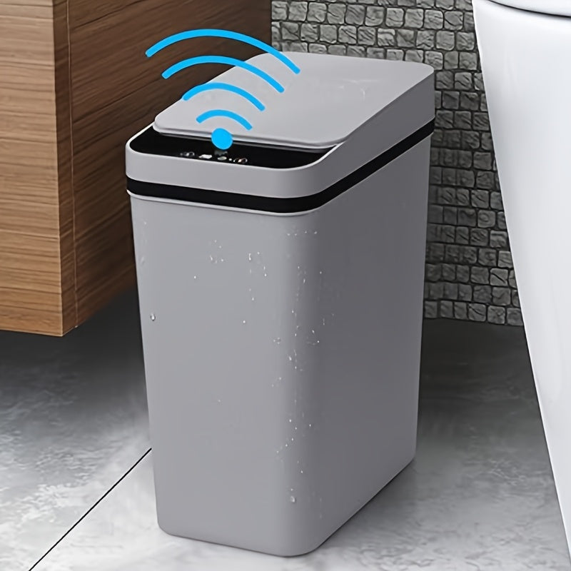 Touchless Smart Sensor Trash Can, Automatic Motion Kitchen Bin, Black White Grey