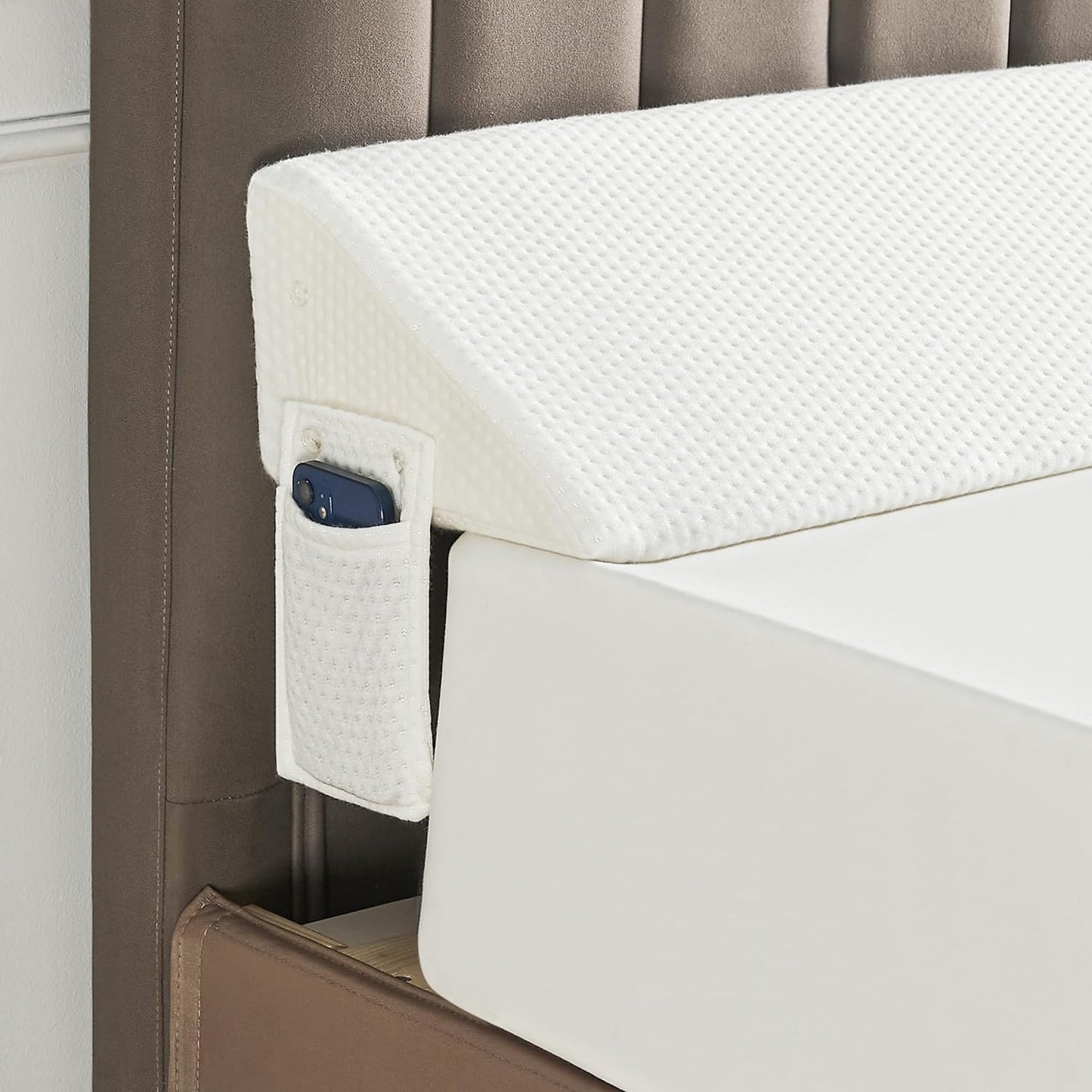 Bed Wedge Gap Filler, Headboard & Mattress Gap Pillow, Twin Full Queen King