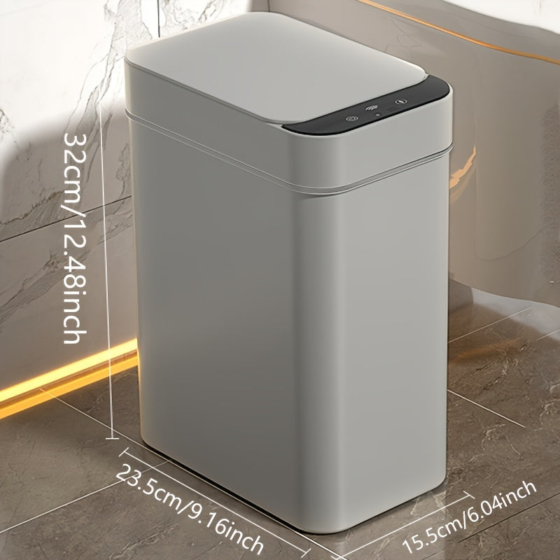 Touchless Smart Sensor Trash Can, Automatic Motion Kitchen Bin, Black White Grey