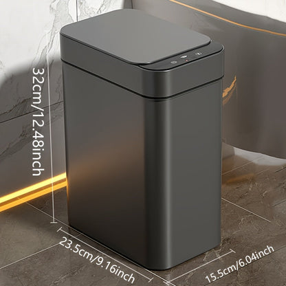 Touchless Smart Sensor Trash Can, Automatic Motion Kitchen Bin, Black White Grey
