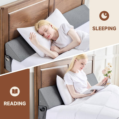 Bed Wedge Gap Filler, Headboard & Mattress Gap Pillow, Twin Full Queen King