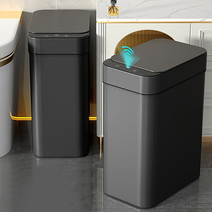 Touchless Smart Sensor Trash Can, Automatic Motion Kitchen Bin, Black White Grey