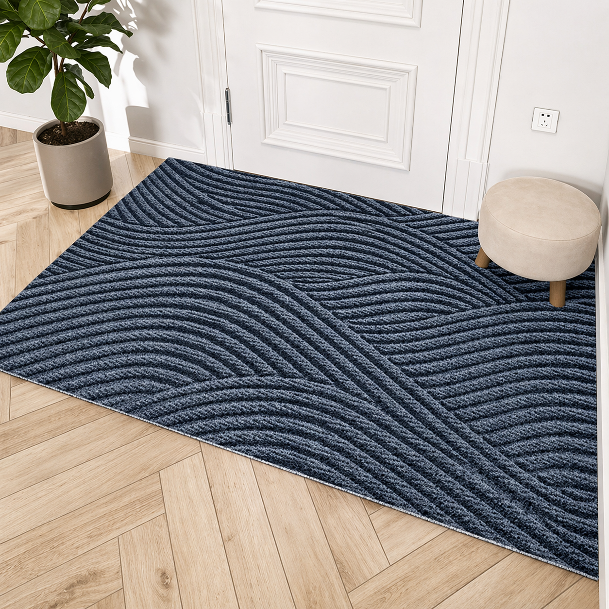 Non-Slip Door Mat for Entryway, Dirt-Resistant Indoor Doormat, Washable