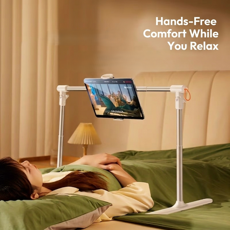 Adjustable Bed Tablet & Phone Holder Stand, Hands-Free Gooseneck Mount