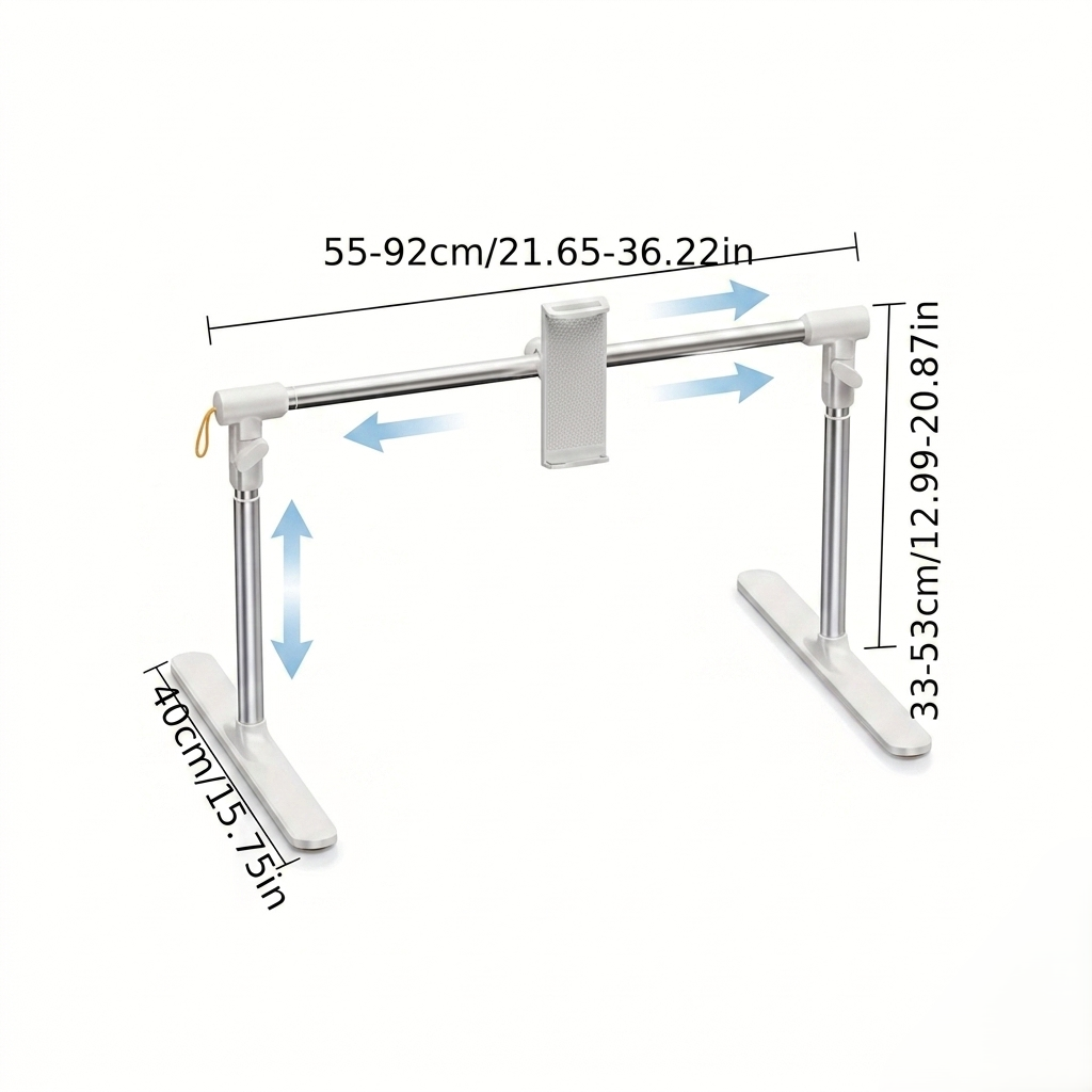 Adjustable Bed Tablet & Phone Holder Stand, Hands-Free Gooseneck Mount