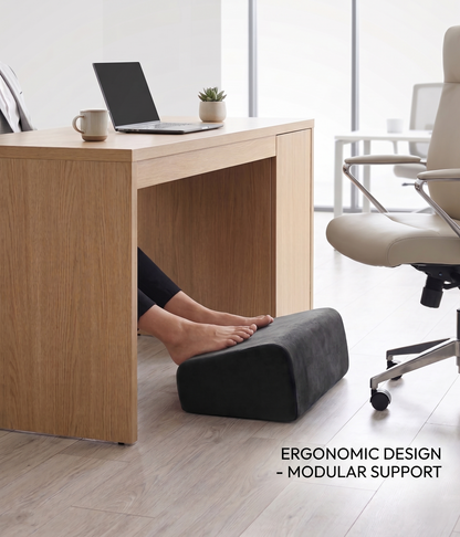 Adjustable Under-Desk Foot Rest for Office Posture, Ergonomic Footrest, 3 Heights
