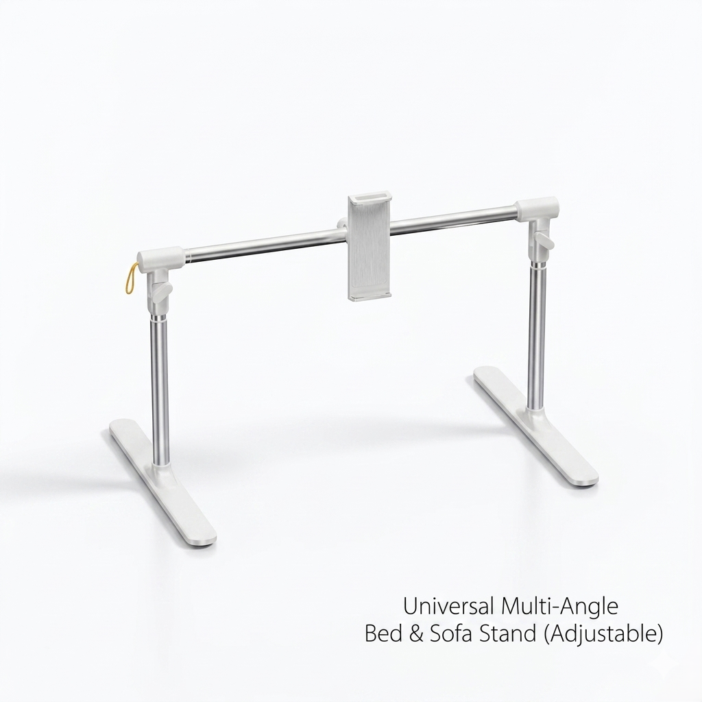 Adjustable Bed Tablet & Phone Holder Stand, Hands-Free Gooseneck Mount