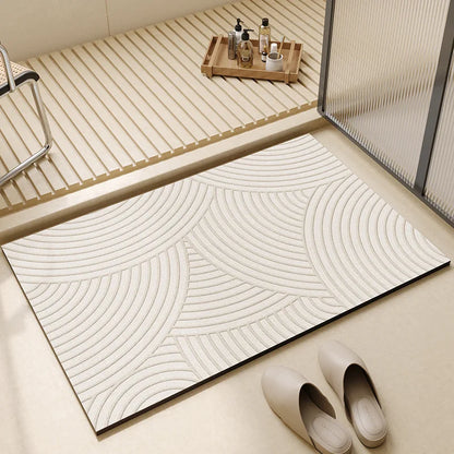Super Absorbent Bath Mat, Quick-Dry Non-Slip Bathroom Rug, 40x60 50x80 60x90cm