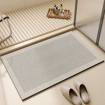 Super Absorbent Bath Mat, Quick-Dry Non-Slip Bathroom Rug, 40x60 50x80 60x90cm
