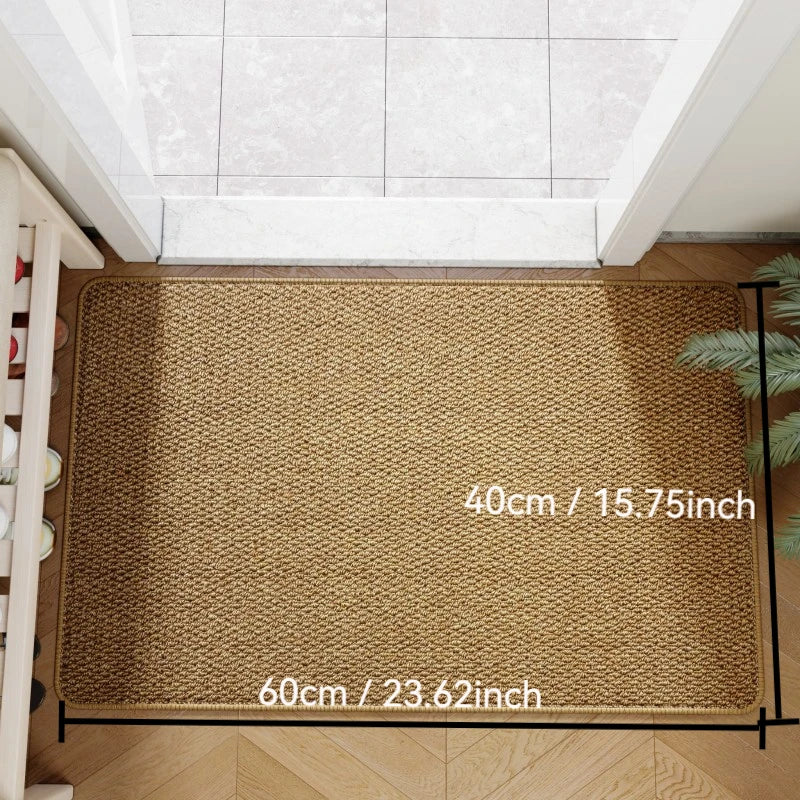 Faux Jute Outdoor Doormat, Durable Non-Slip Entrance Rug, 40x60 50x80 60x90cm
