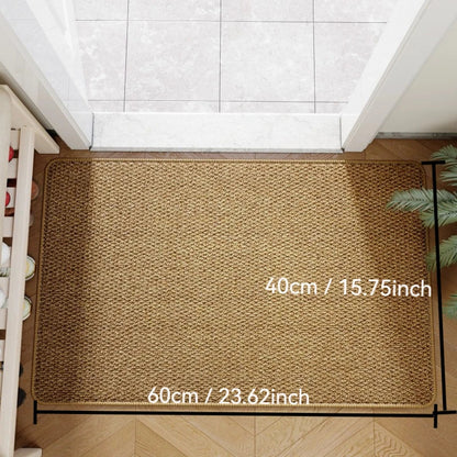 Faux Jute Outdoor Doormat, Durable Non-Slip Entrance Rug, 40x60 50x80 60x90cm