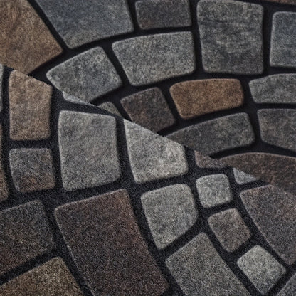 Half-Circle Mosaic Doormat, Non-Slip Indoor & Outdoor Entrance Mat, 45x75 60x90cm