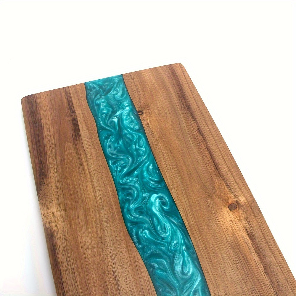 Resin River Cutting Board, Acacia Wood Charcuterie & Cheese Serving Board