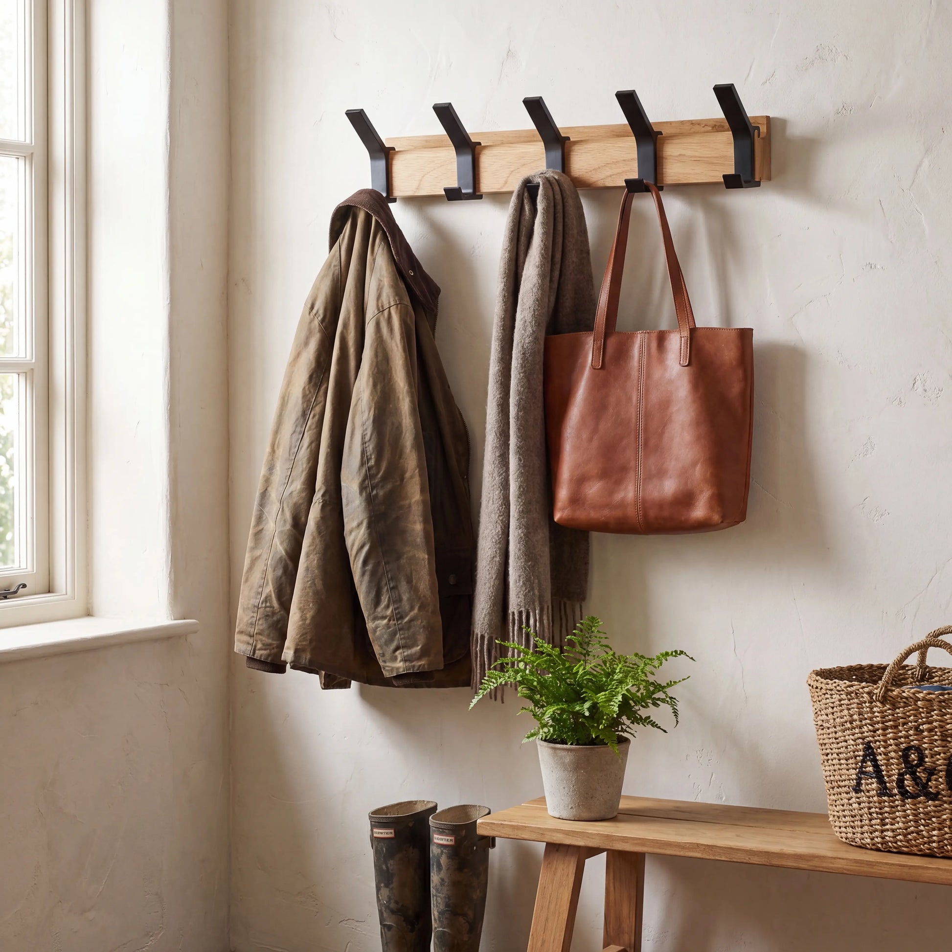 Nordic Wall-Mounted Coat Rack